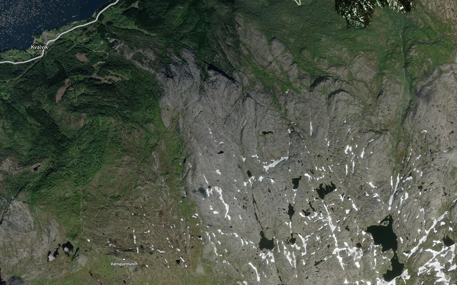 Satellite map of the Ytstana