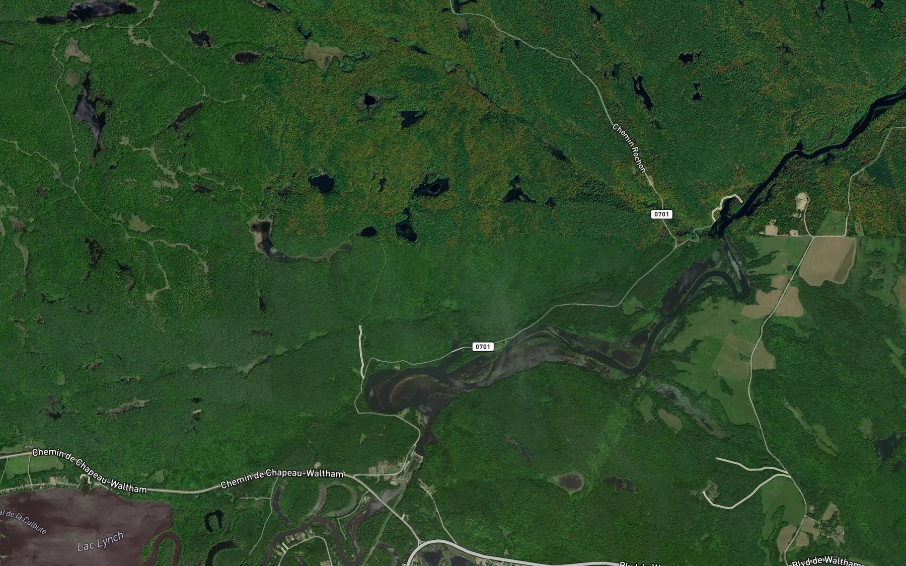 Satellite map of the Ruisseau Turcotte