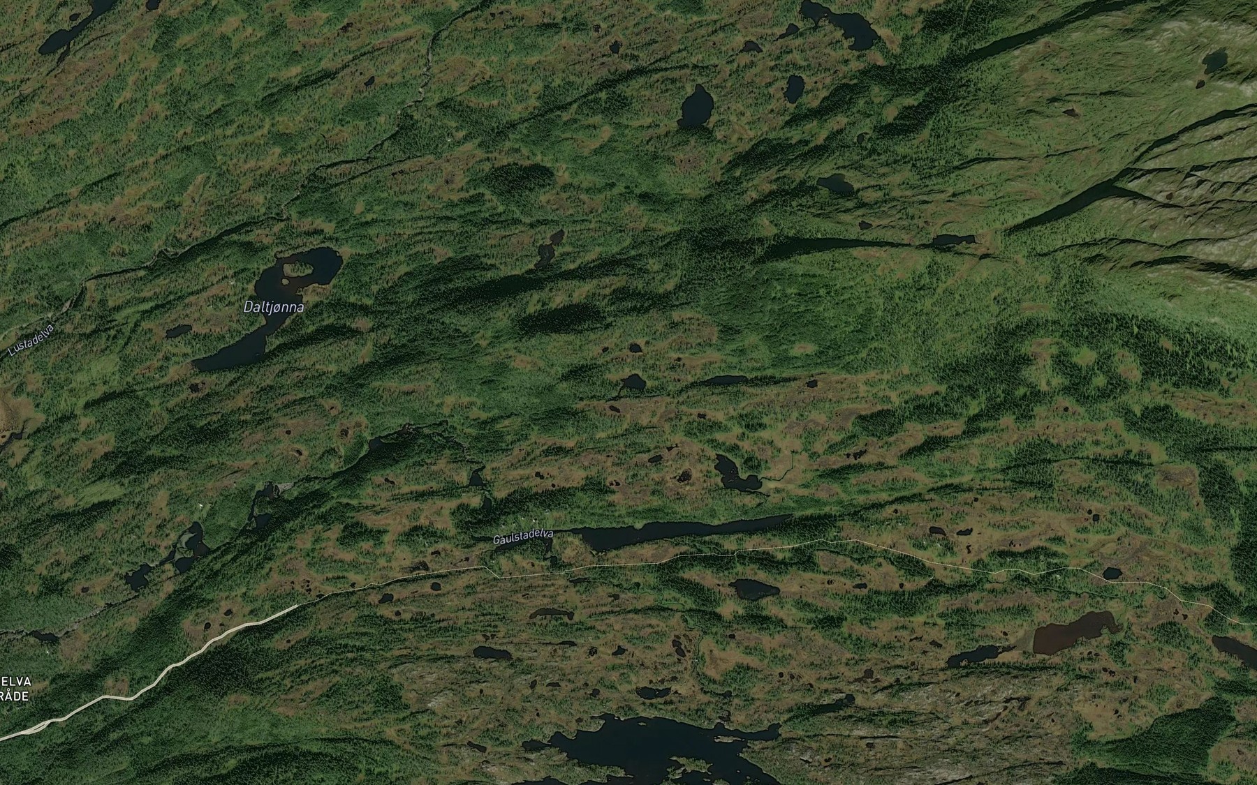 Satellite map of the Klomptjonna