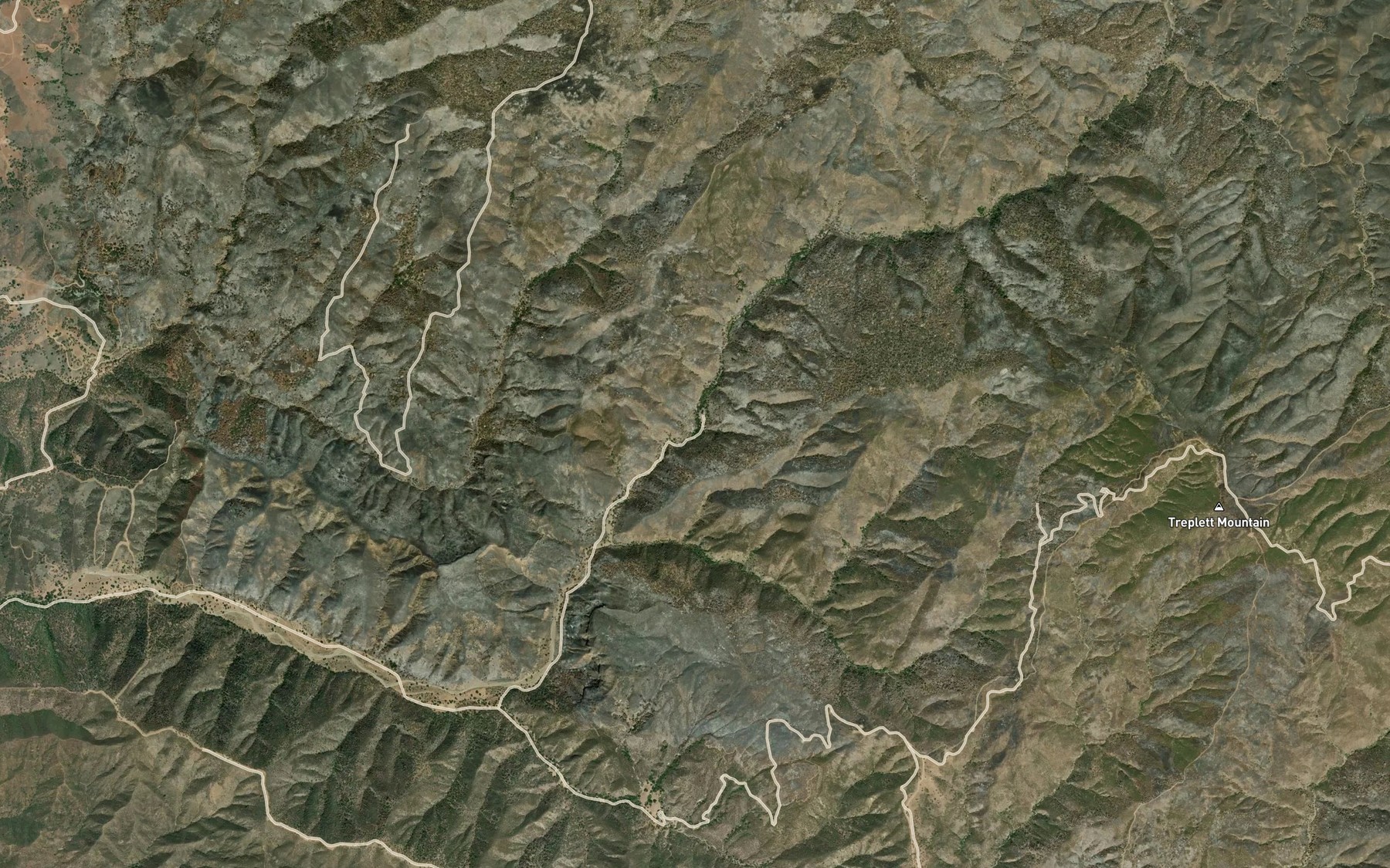 Satellite map of the Plowshare Spring