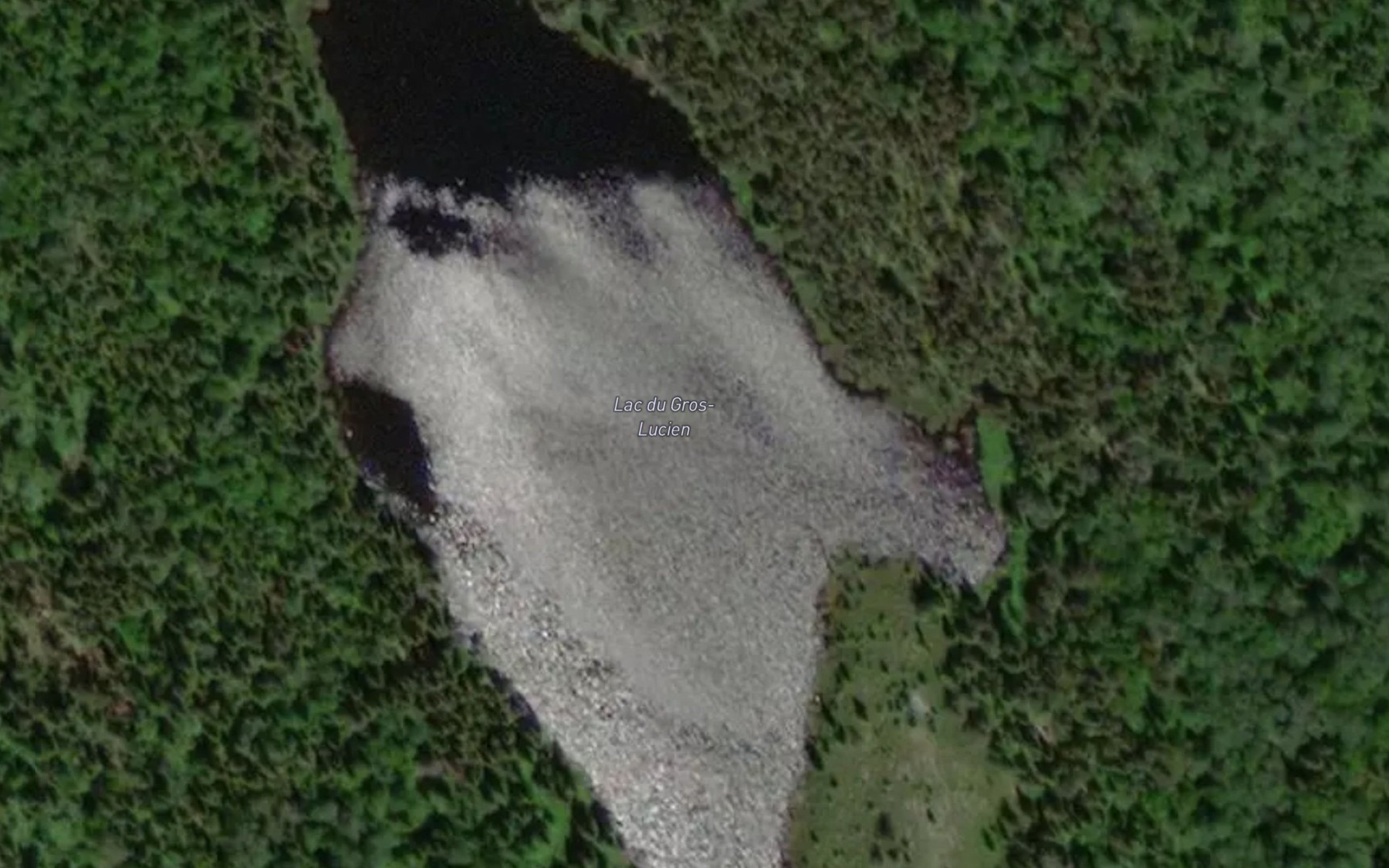 Satellite map of the Lac du Gros-Lucien