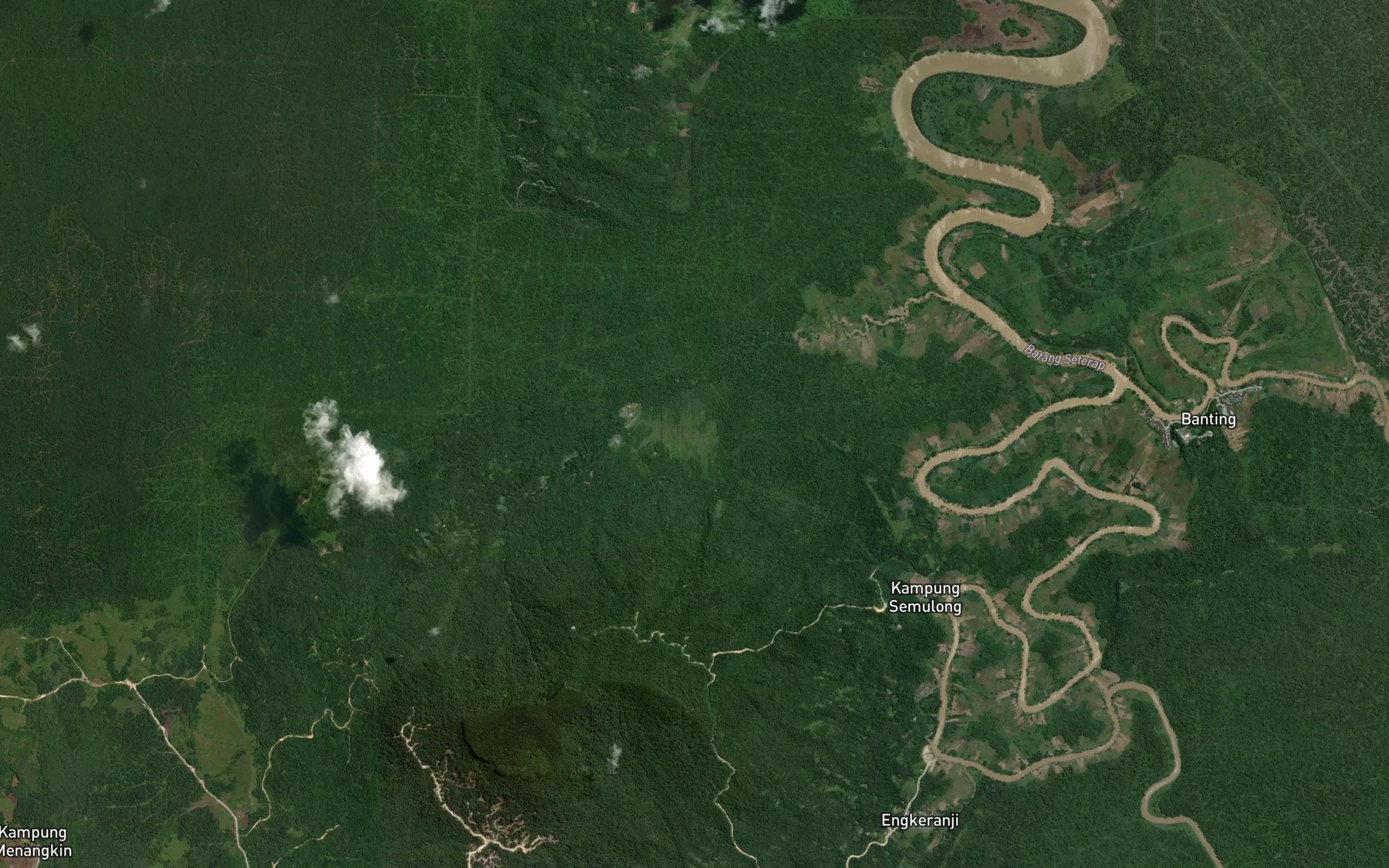 Satellite map of the Sungai Lupak