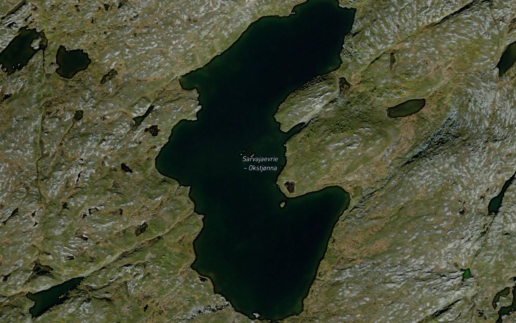Satellite map of the Okstjorna