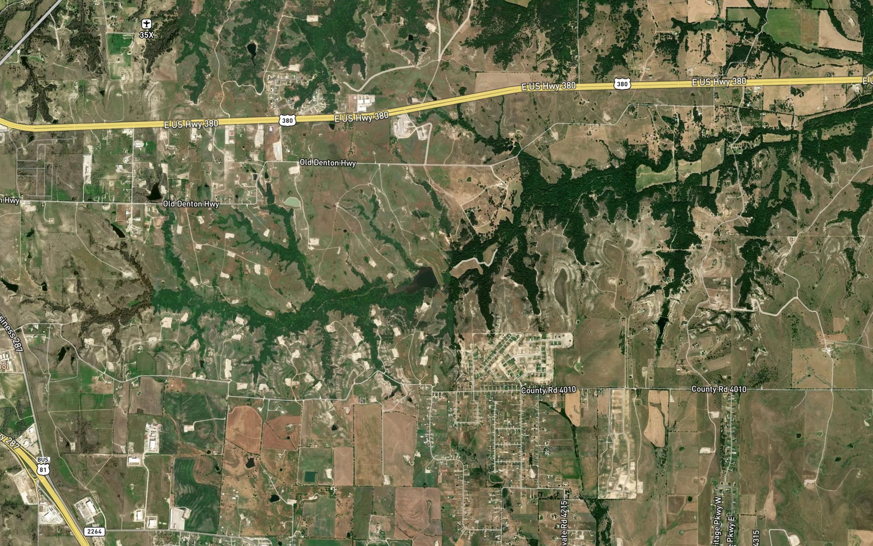 Satellite map of the Soil Conservation Service Site 24 Reservoir