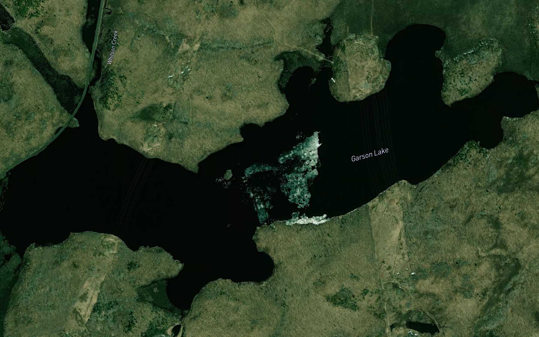 Satellite map of the Garson Lake