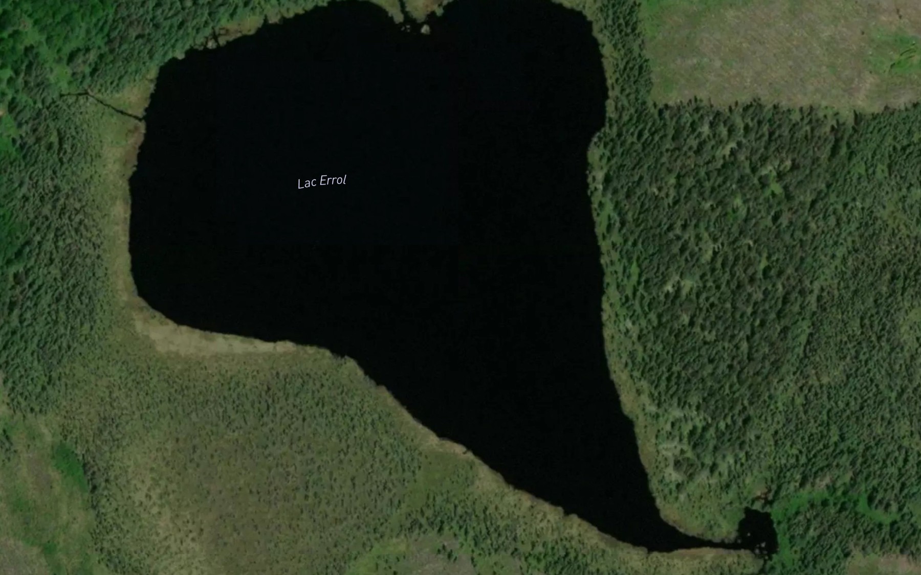 Satellite map of the Lac Errol