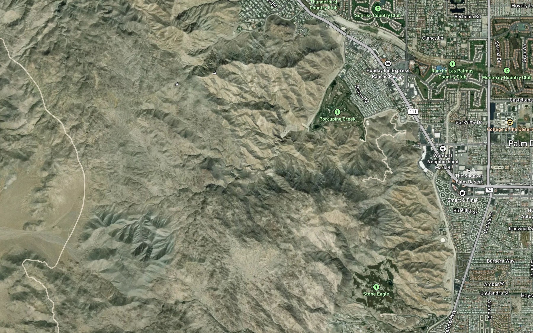 Satellite map of the Magnesia Spring