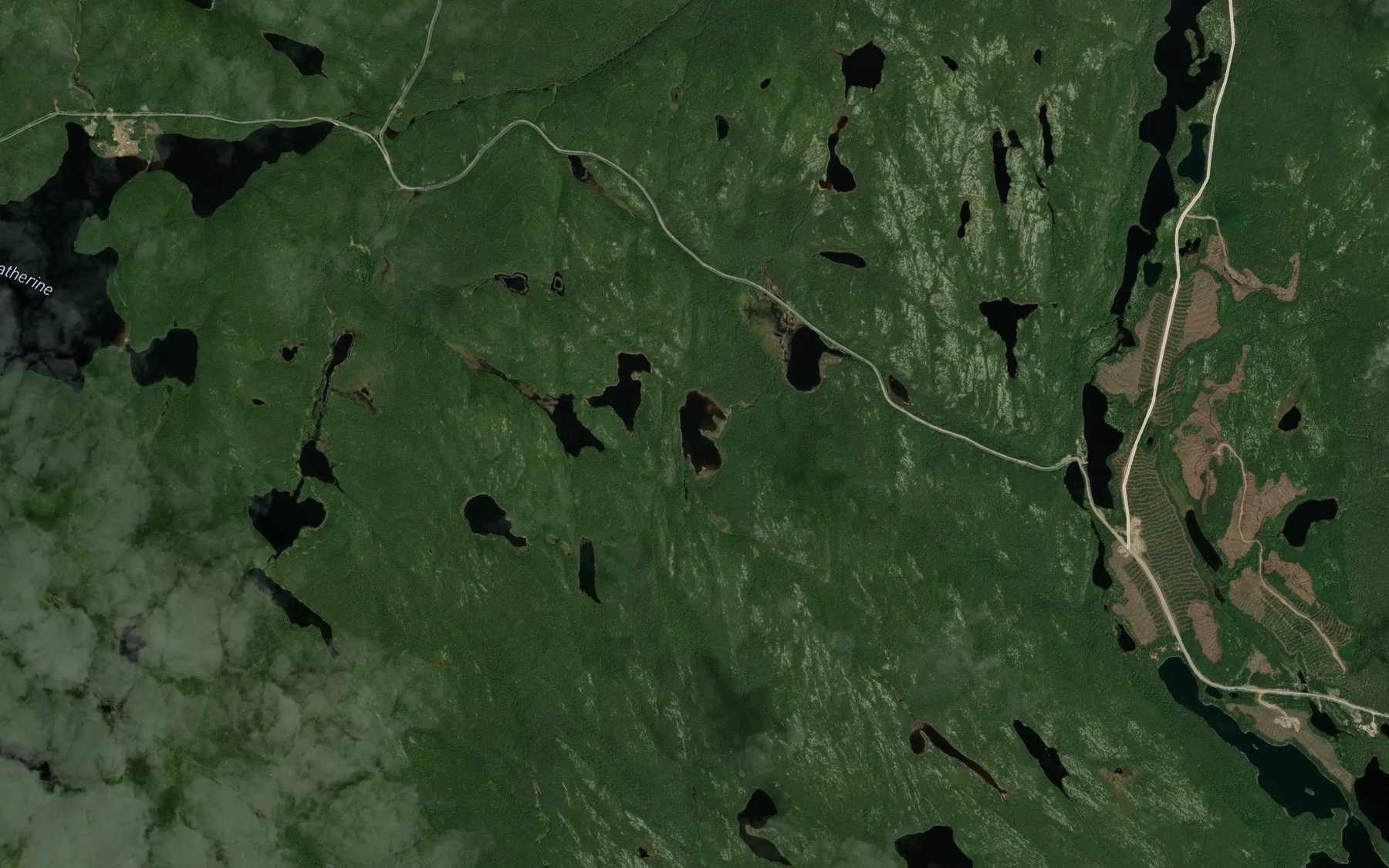 Satellite map of the Lac Ghislain