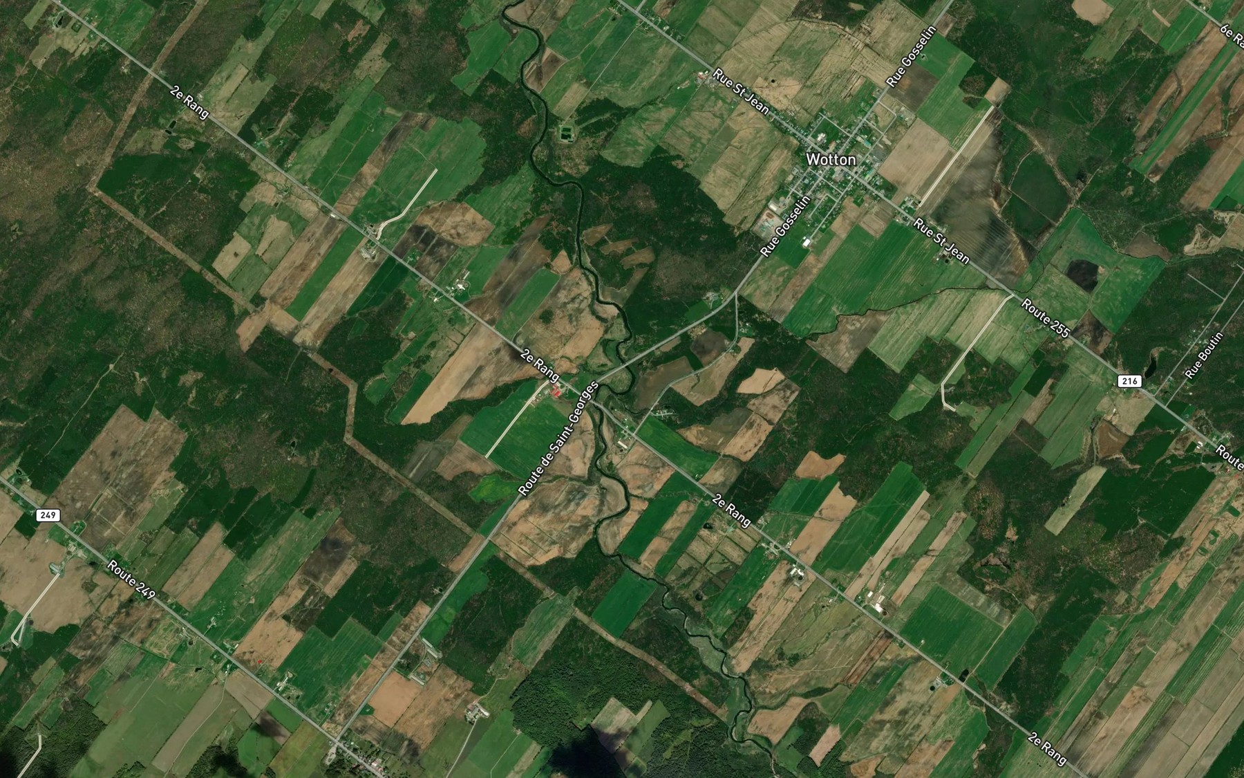 Satellite map of the Ruisseau l'Aulniere