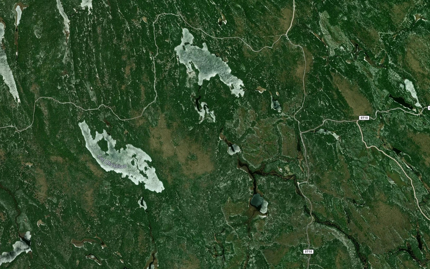 Satellite map of the Etang Coughlin