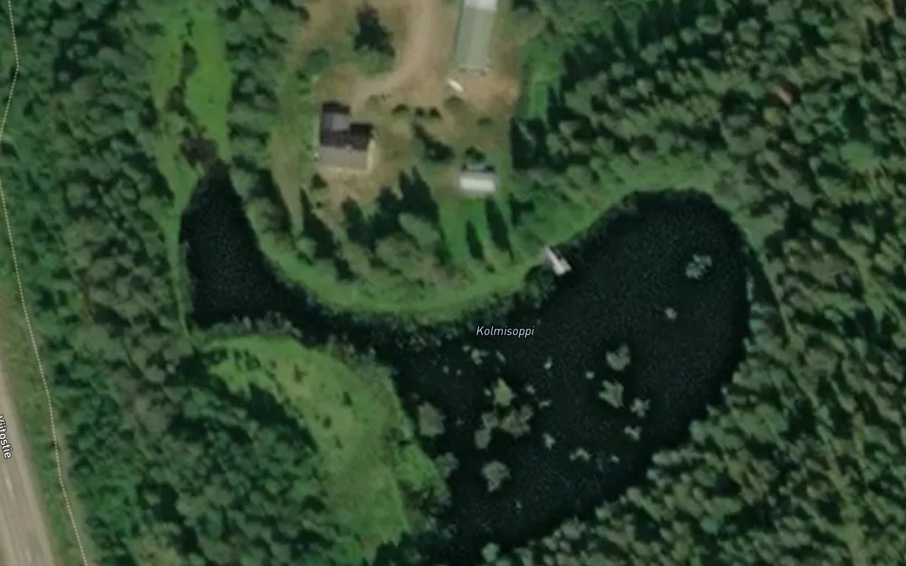 Satellite map of the Kolmisoppi