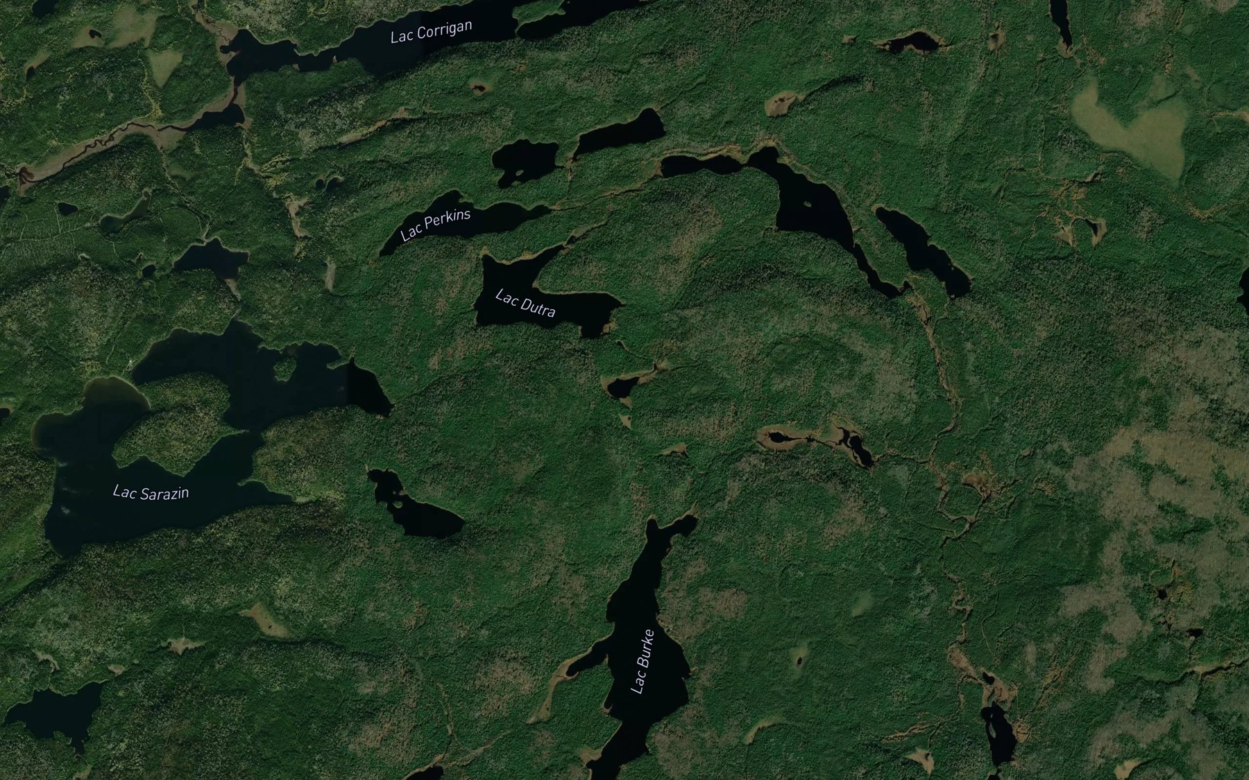 Satellite map of the Lac du Goupon