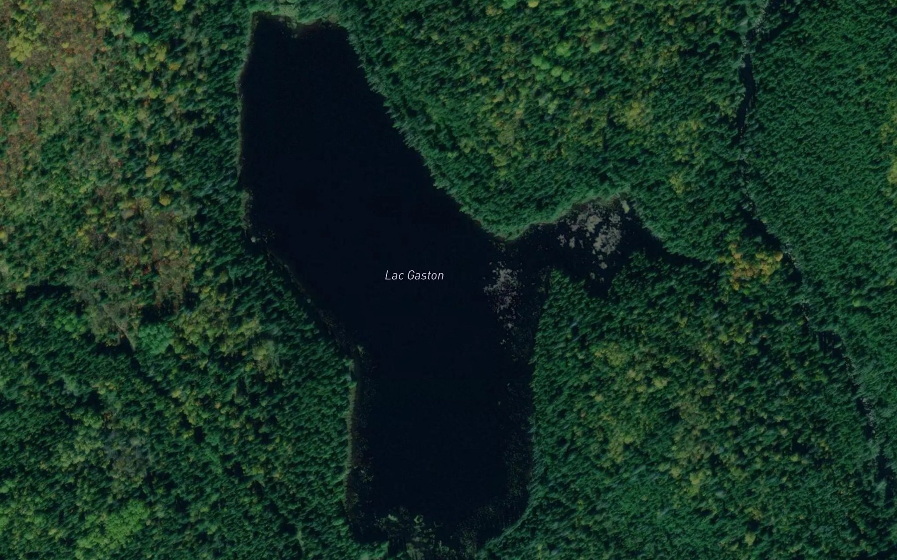 Satellite map of the Lac Gaston