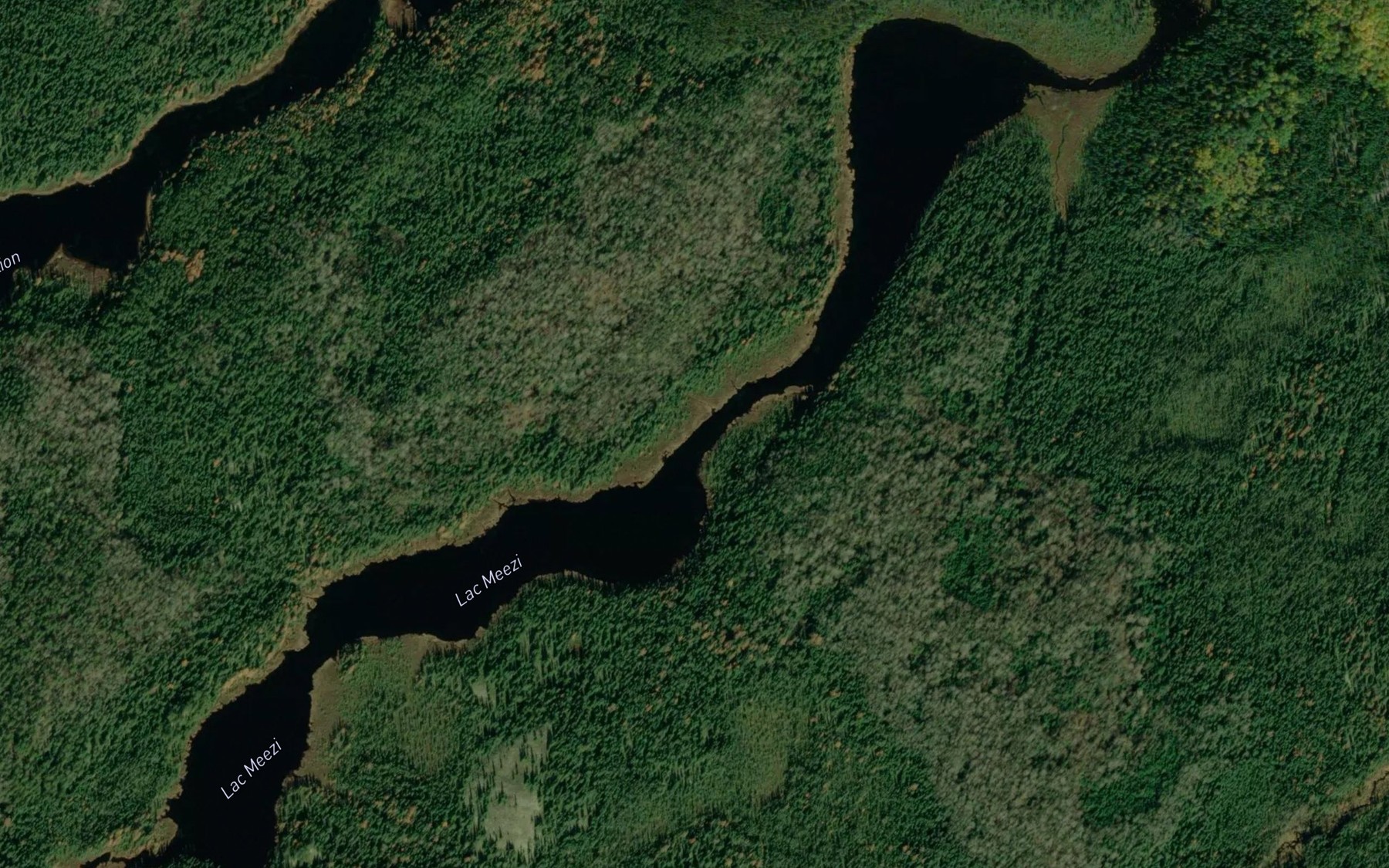 Satellite map of the Lac Meezi