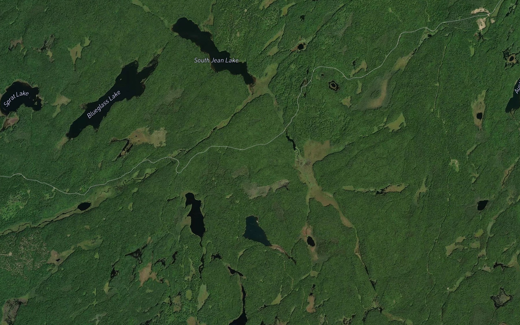 Satellite map of the McDonald Creek