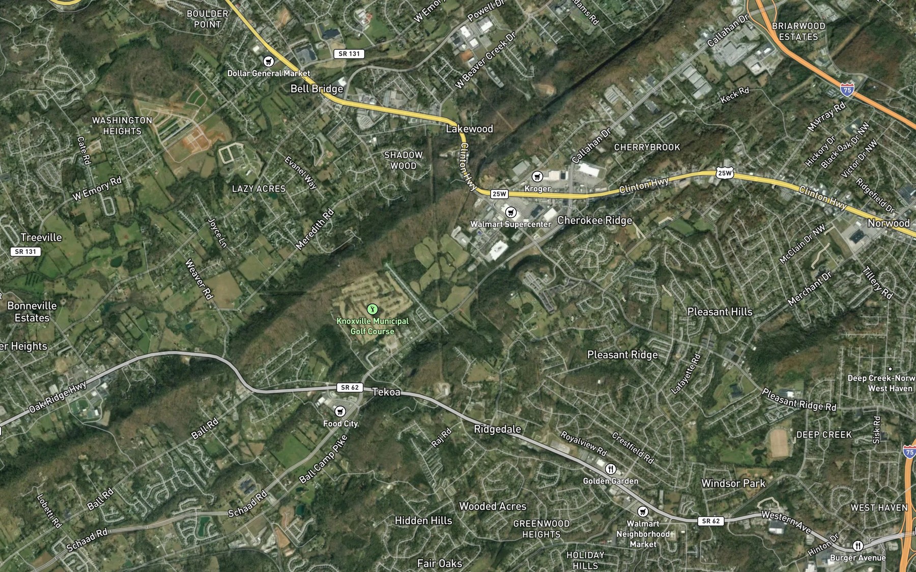 Satellite map of the Chandler Lake (historical)
