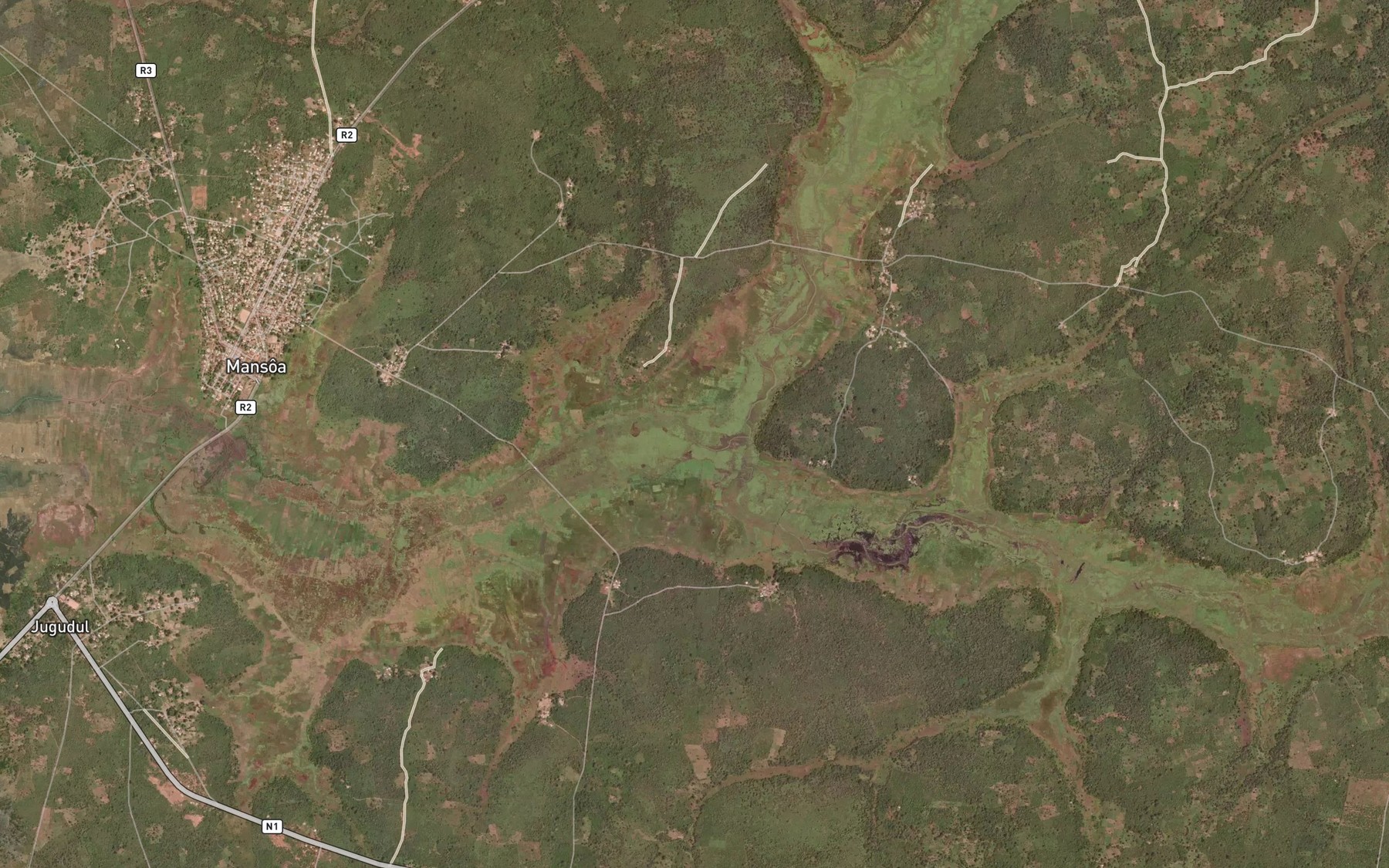 Satellite map of the Rio de Olom
