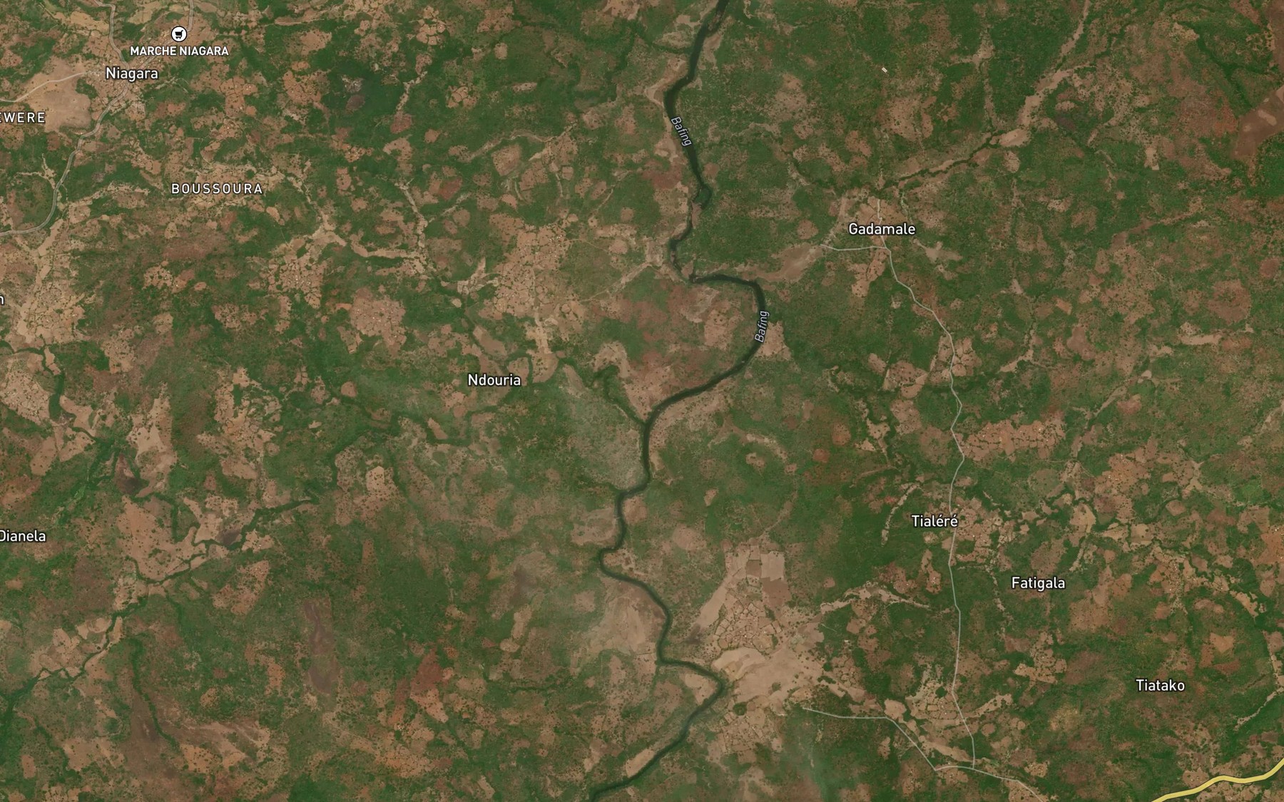 Satellite map of the Saman