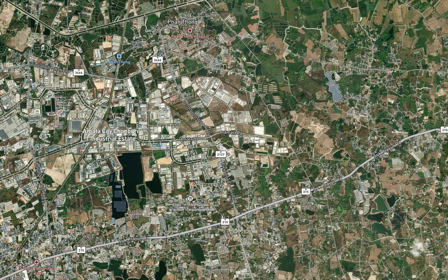 Satellite map of the Nong Tarang