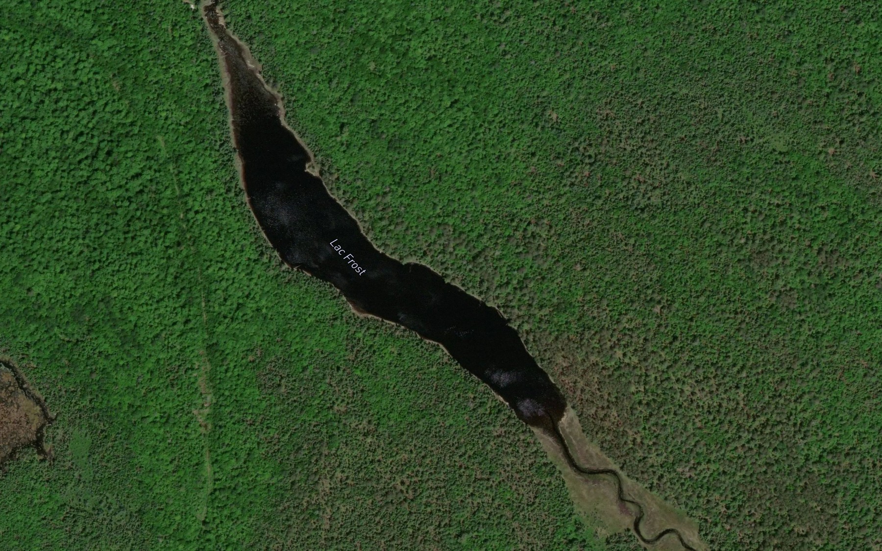 Satellite map of the Lac Frost