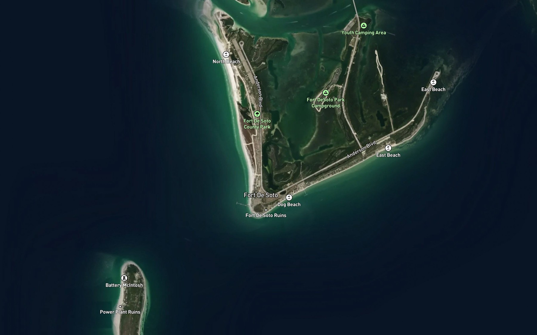 Satellite map of the Soldier Hole