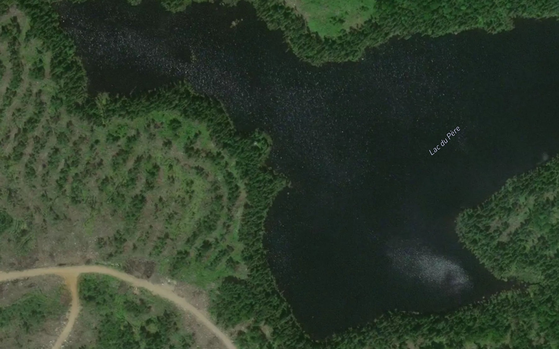 Satellite map of the Lac du Pere