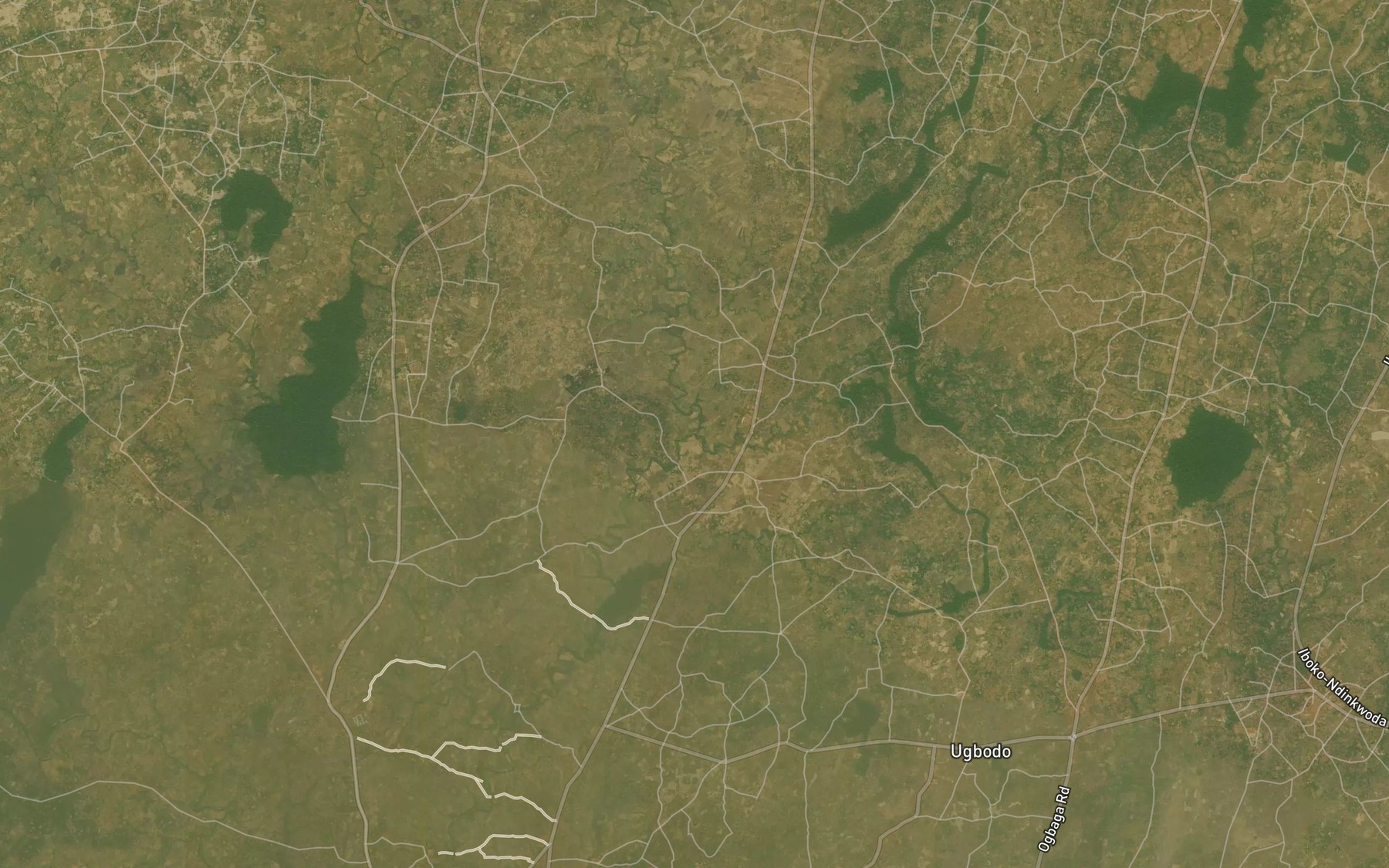 Satellite map of the River Ngele