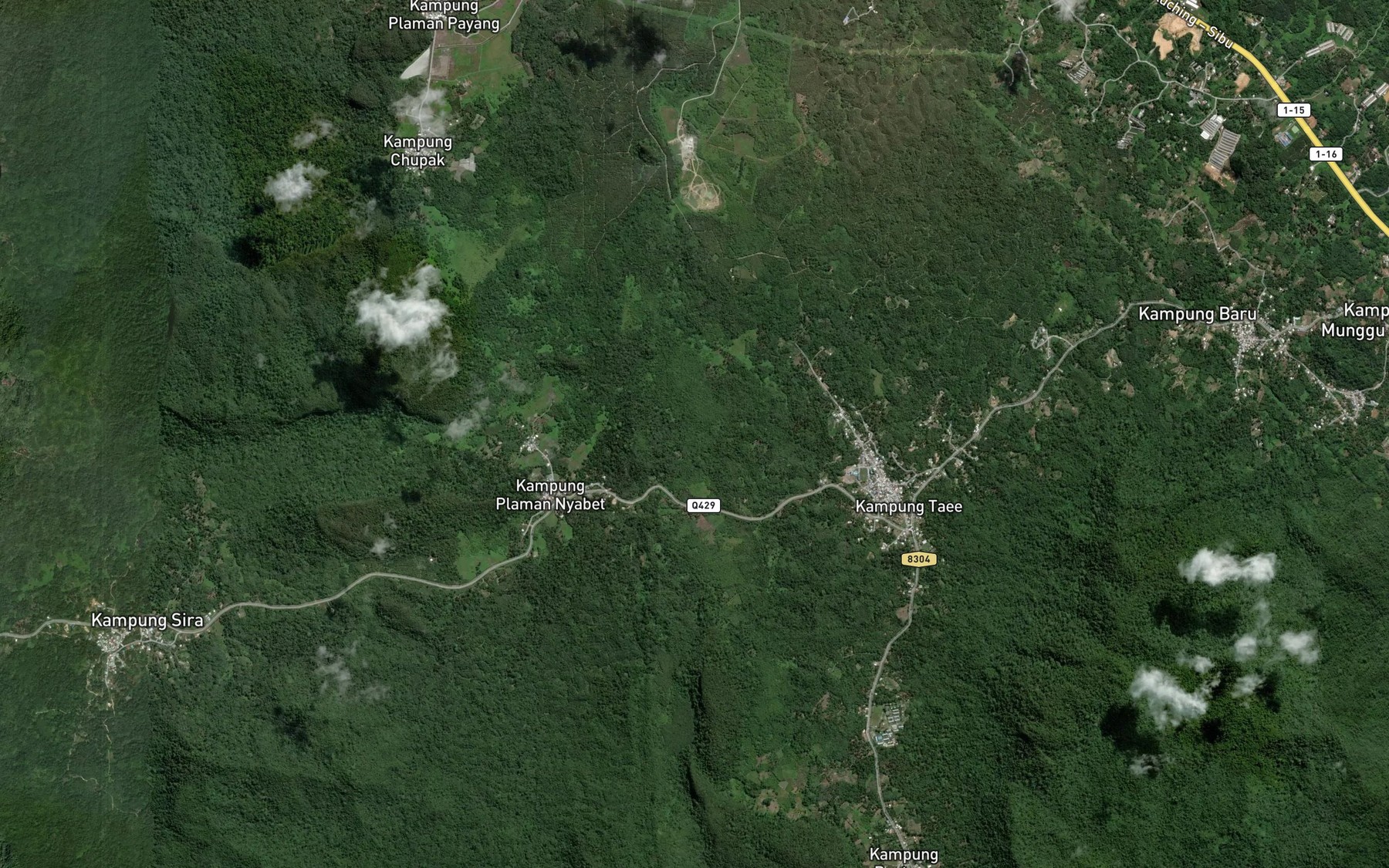 Satellite map of the Sungai Batu