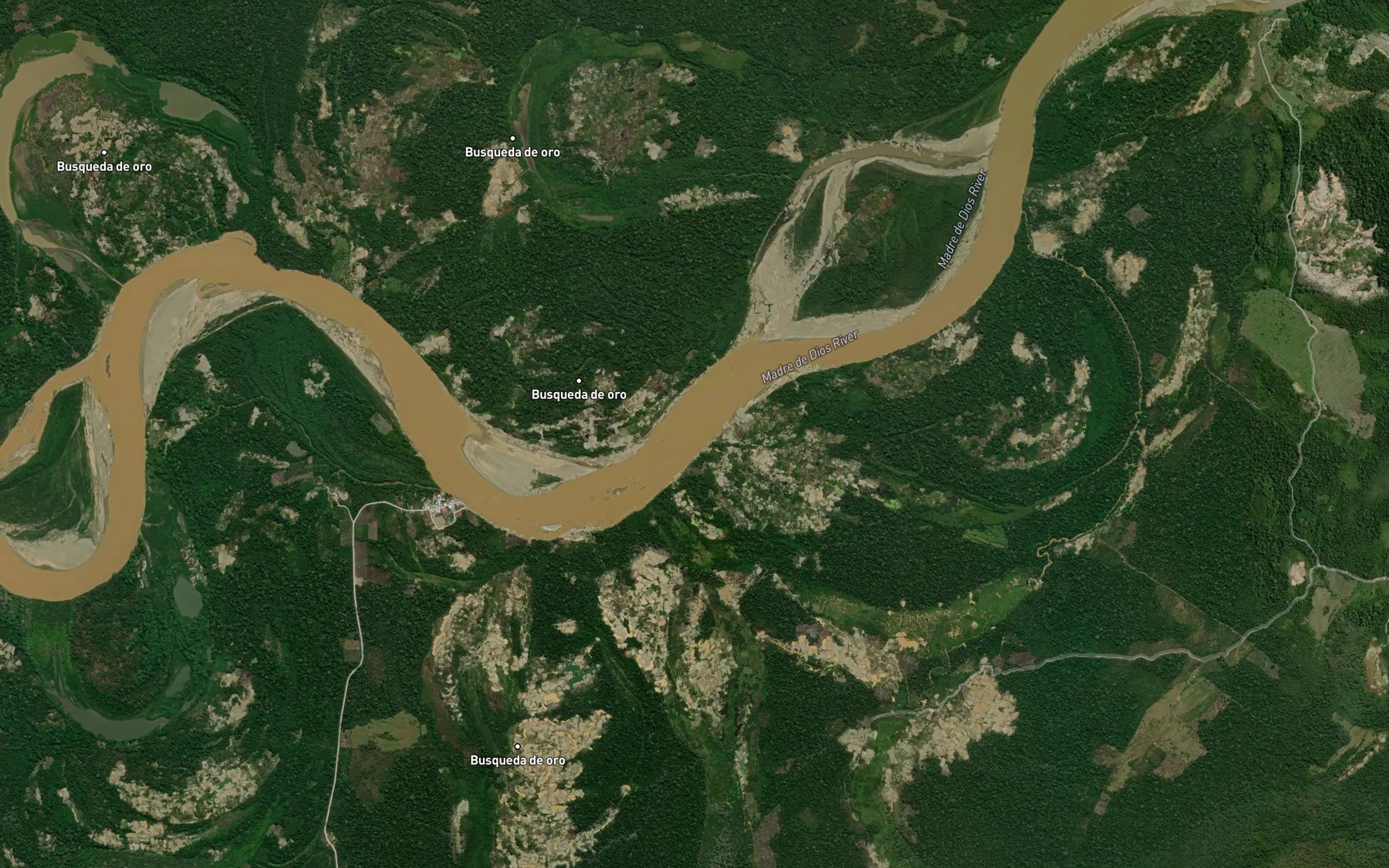 Satellite map of the Quebrada Azul