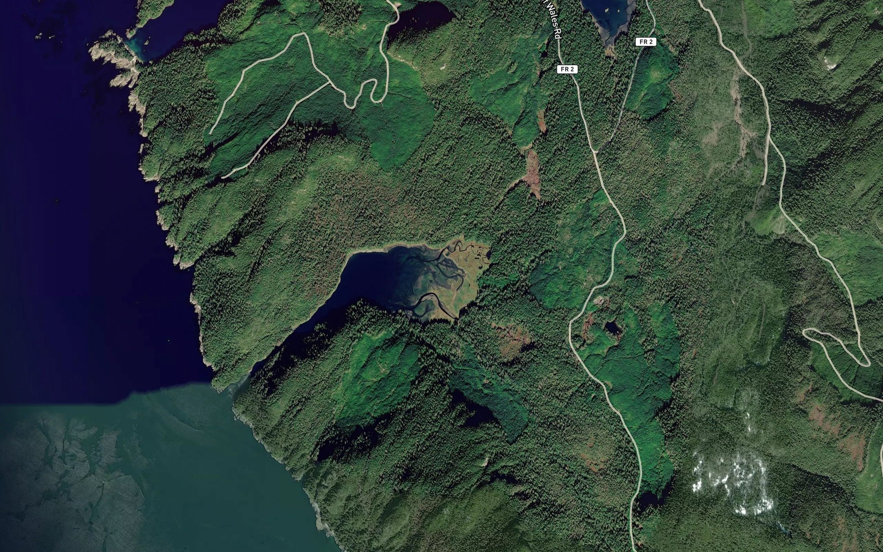 Satellite map of the Hole-in-the-wall