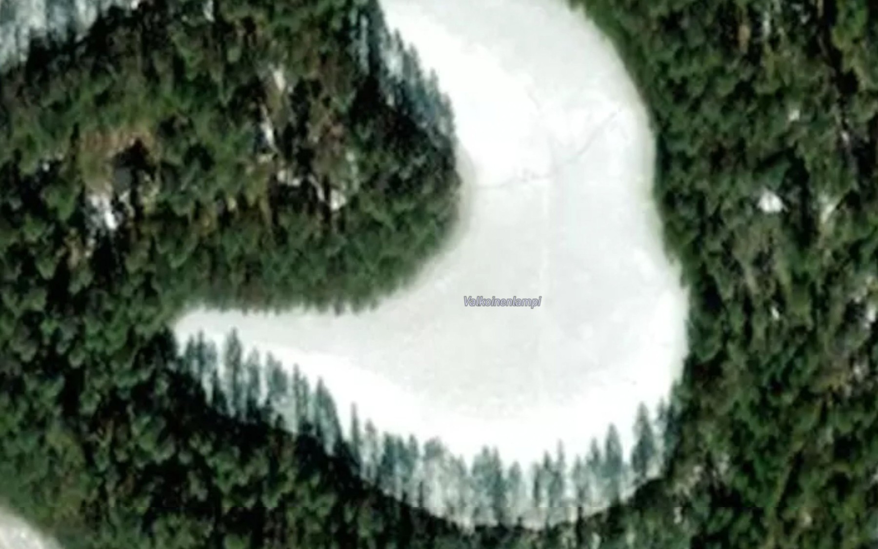Satellite map of the Valkoinenlampi