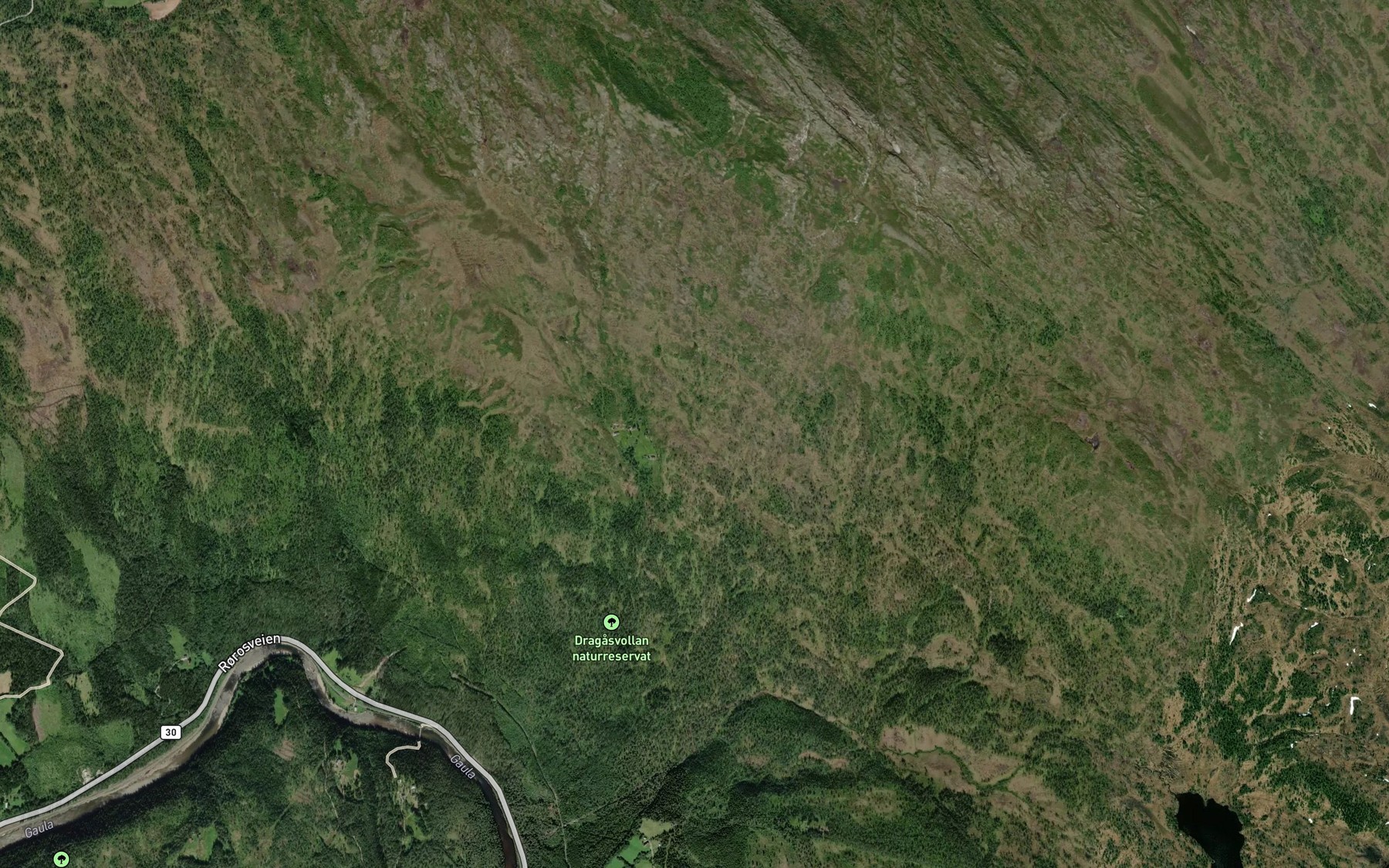 Satellite map of the Oibekken