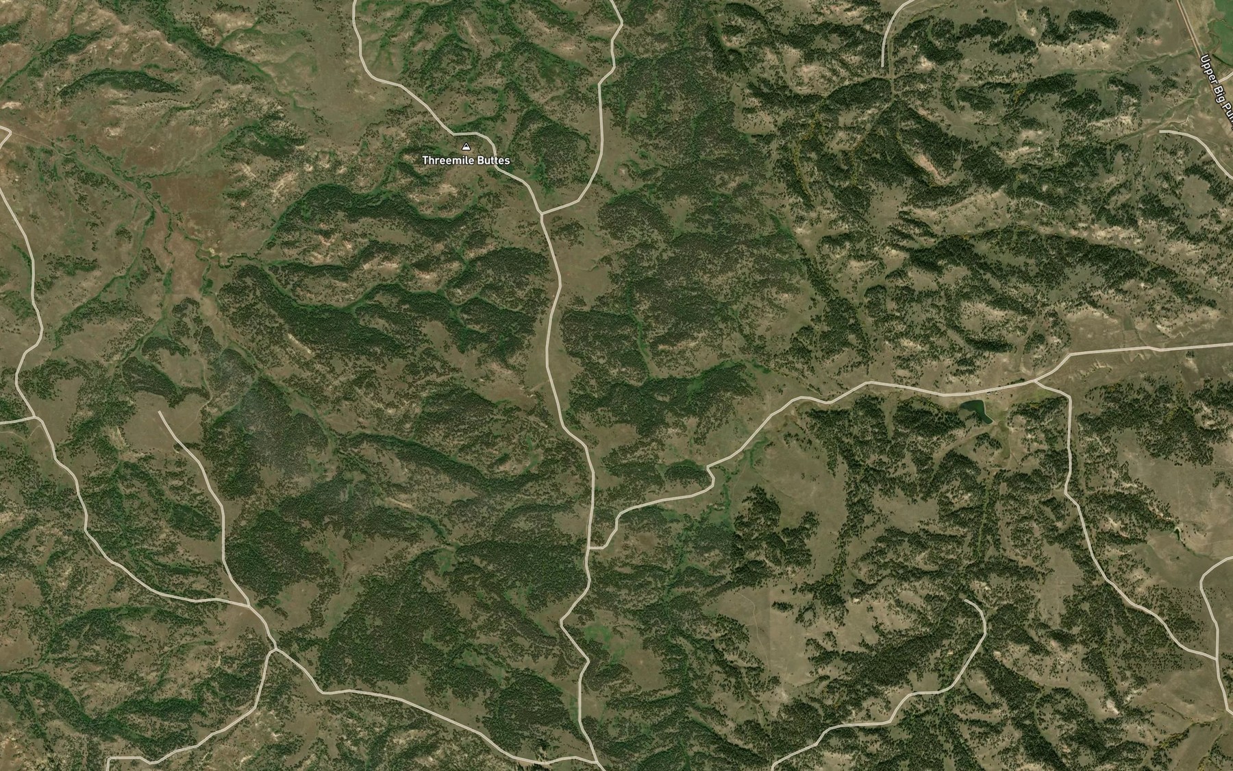 Satellite map of the Skinner Gulch Spring Number Two