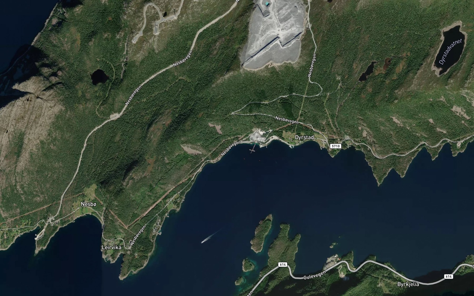 Satellite map of the Bratthammarsvika