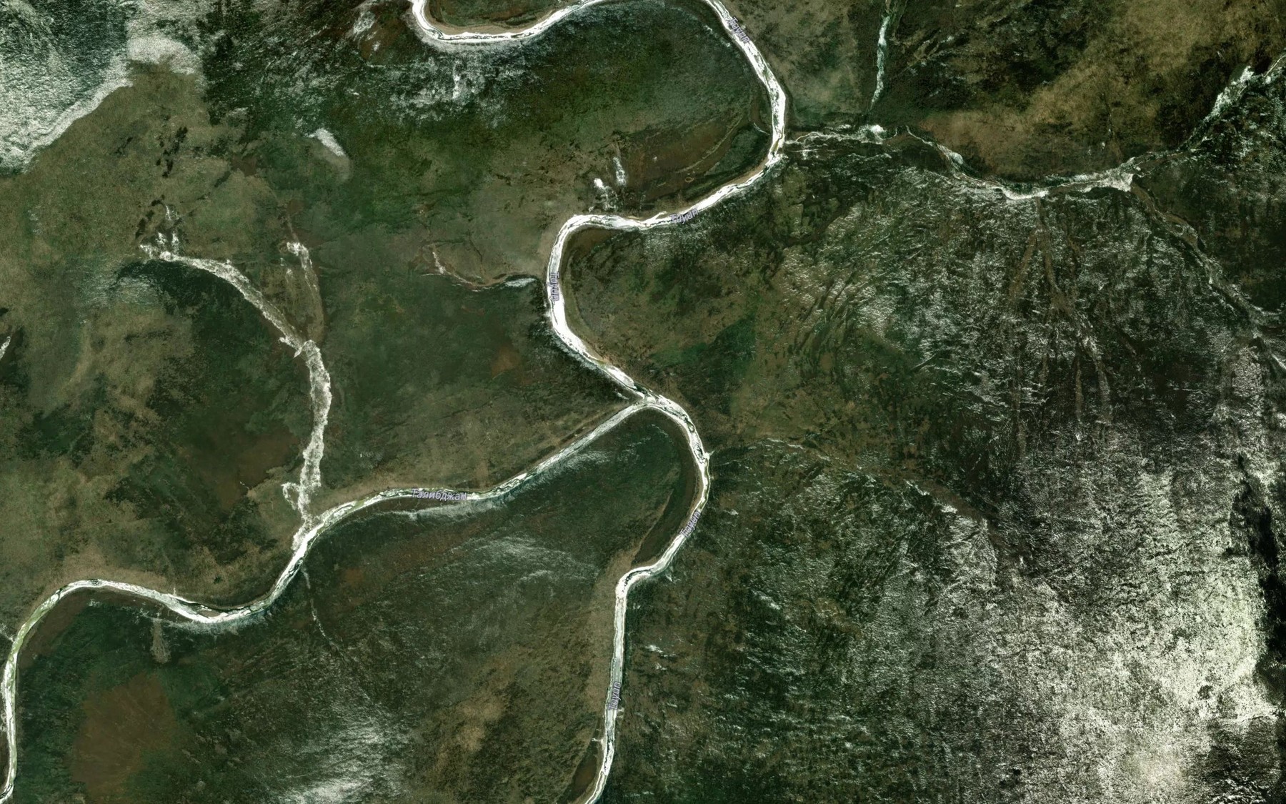 Satellite map of the Talabzhan