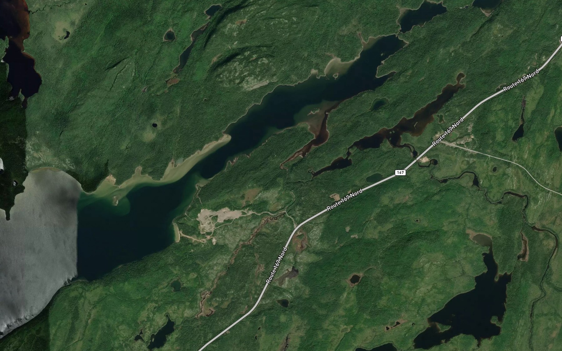 Satellite map of the Ruisseau Coubana