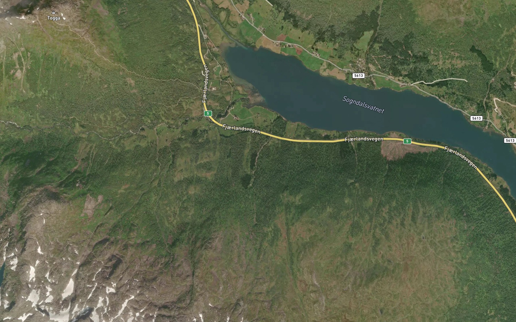 Satellite map of the Kongsteiggrovi