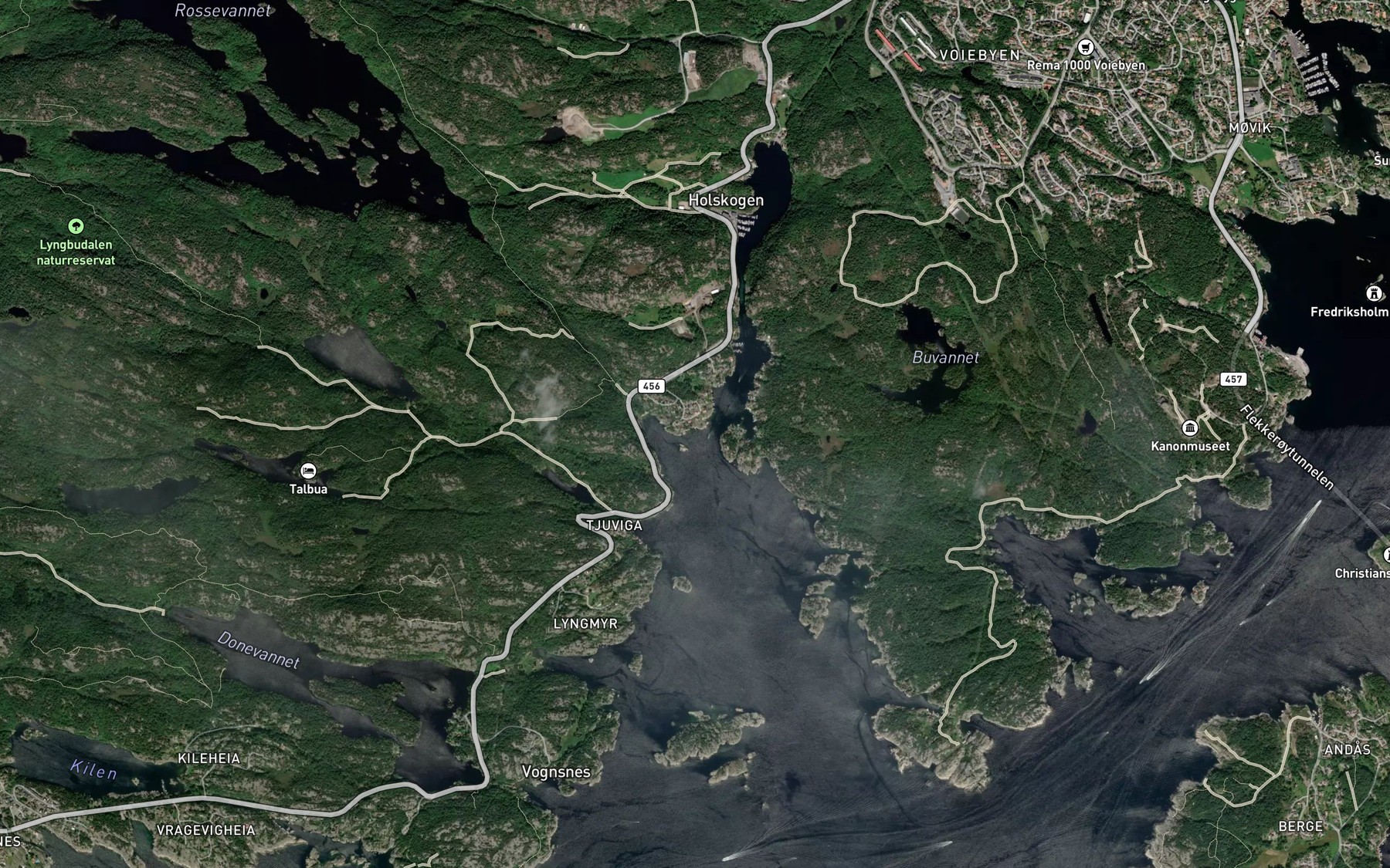 Satellite map of the Floa