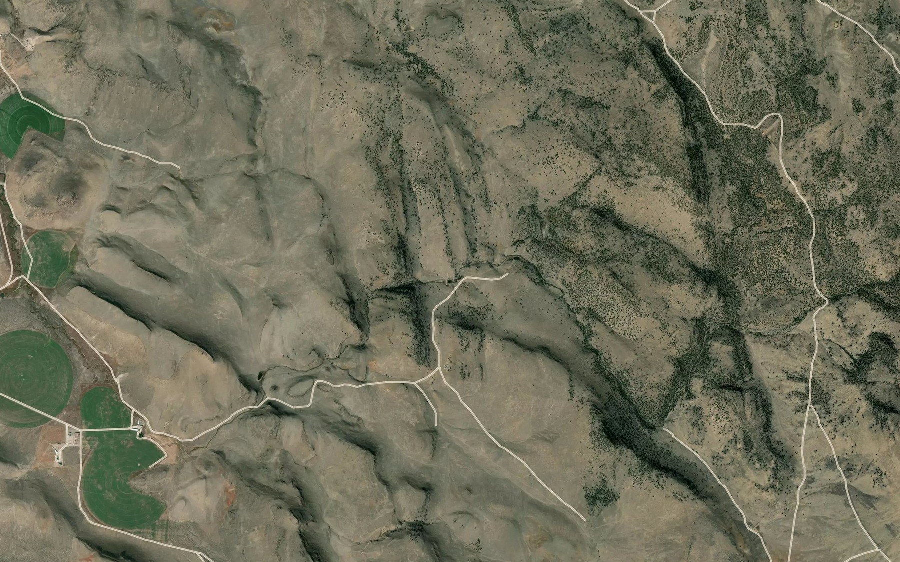 Satellite map of the Basin Reservoir
