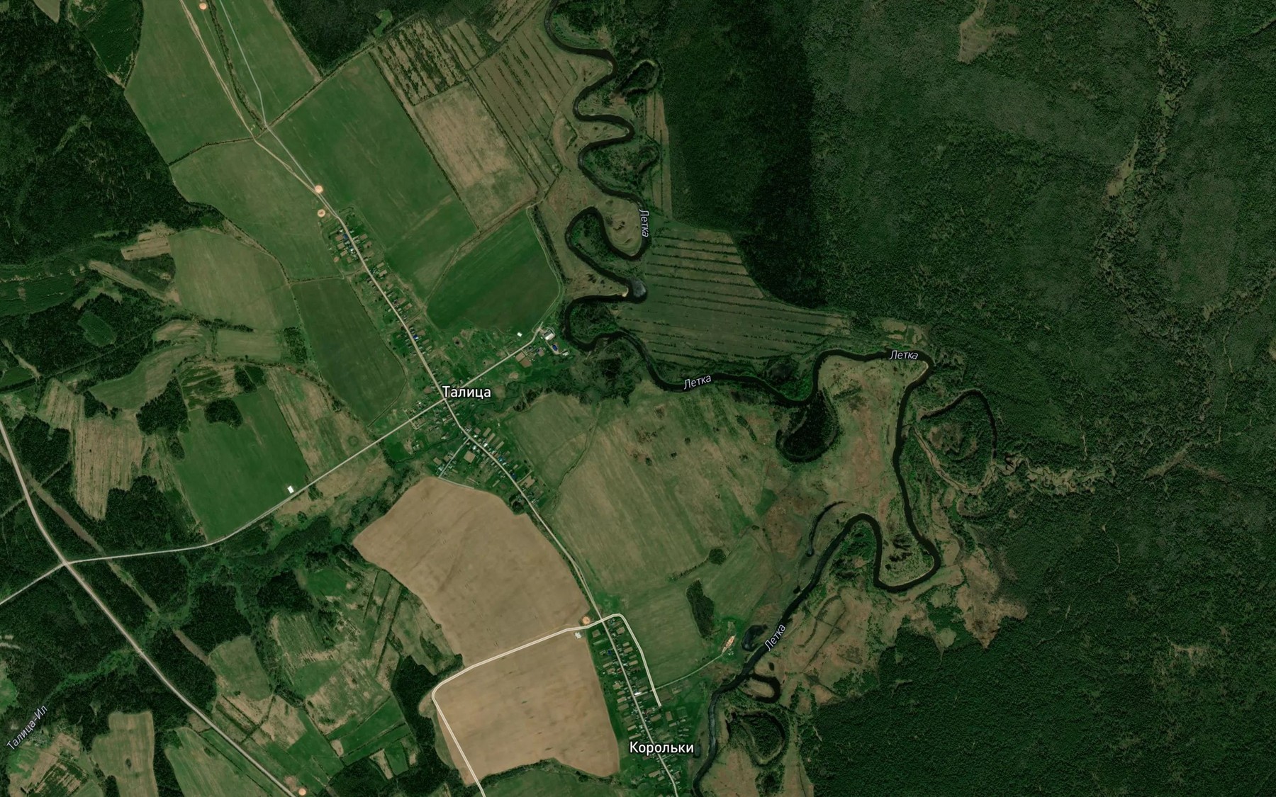 Satellite map of the Talitsa-Il