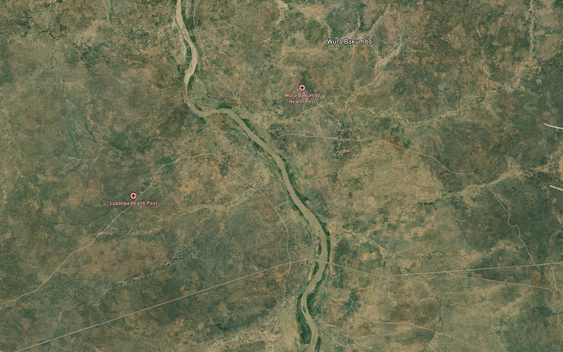 Satellite map of the Mayo Kyerol