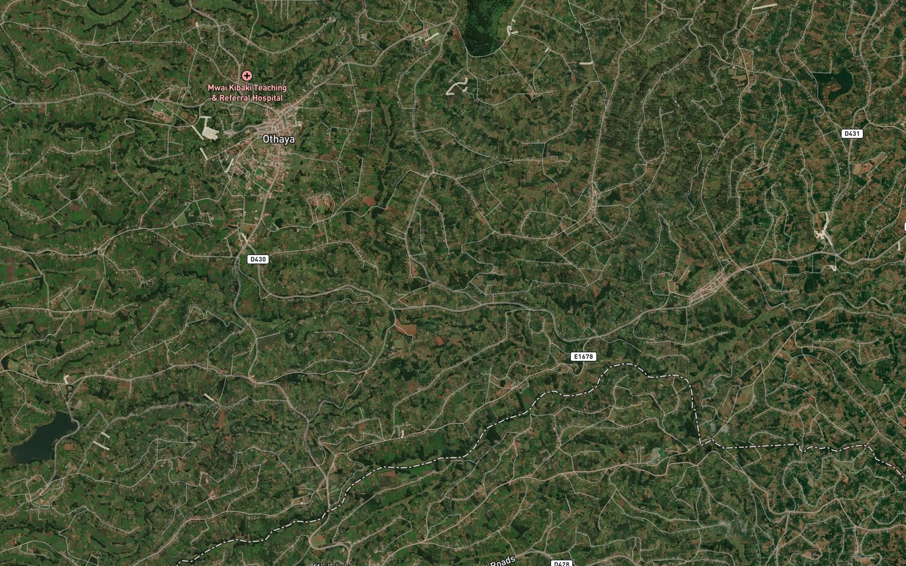 Satellite map of the Chinga
