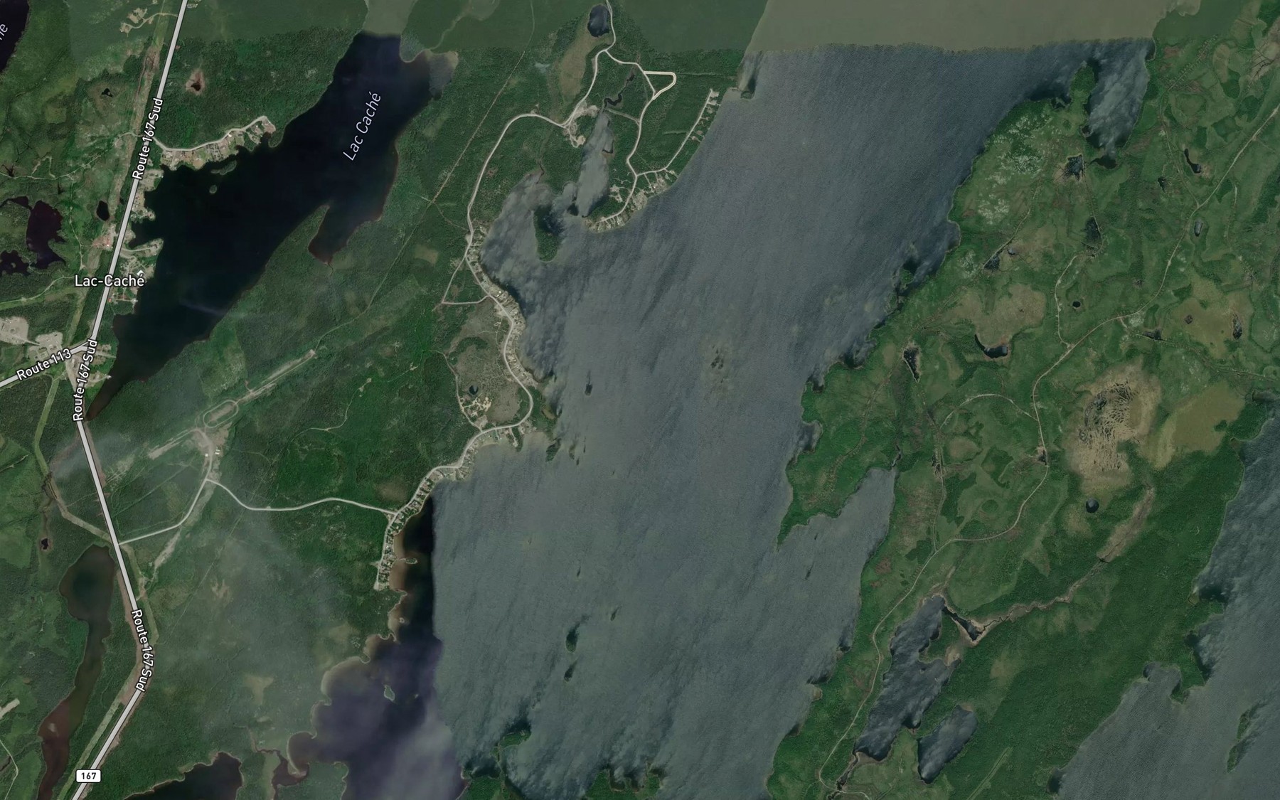 Satellite map of the Baie McQuade
