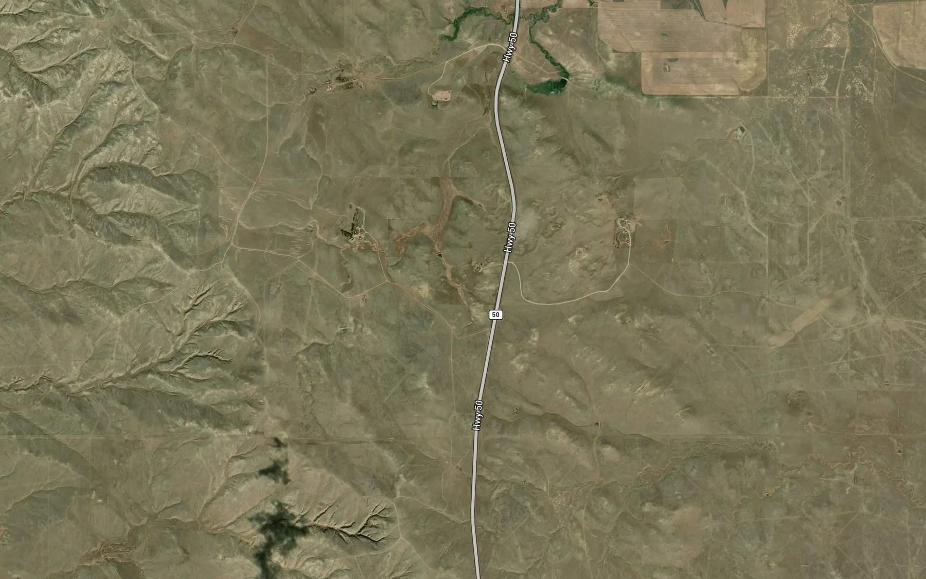 Satellite map of the Hoe Spring