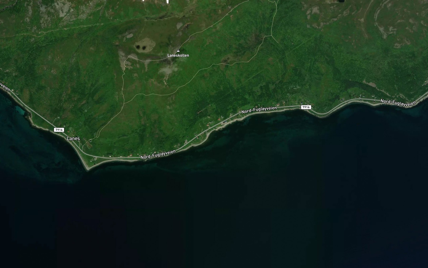 Satellite map of the Kjeglen