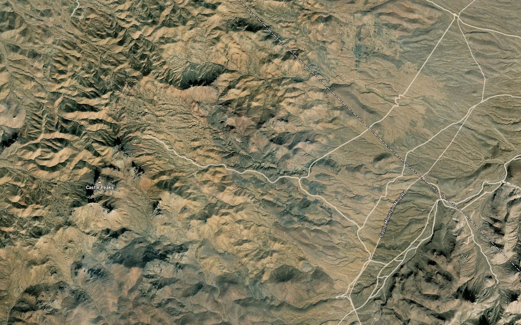 Satellite map of the Malpais Springs