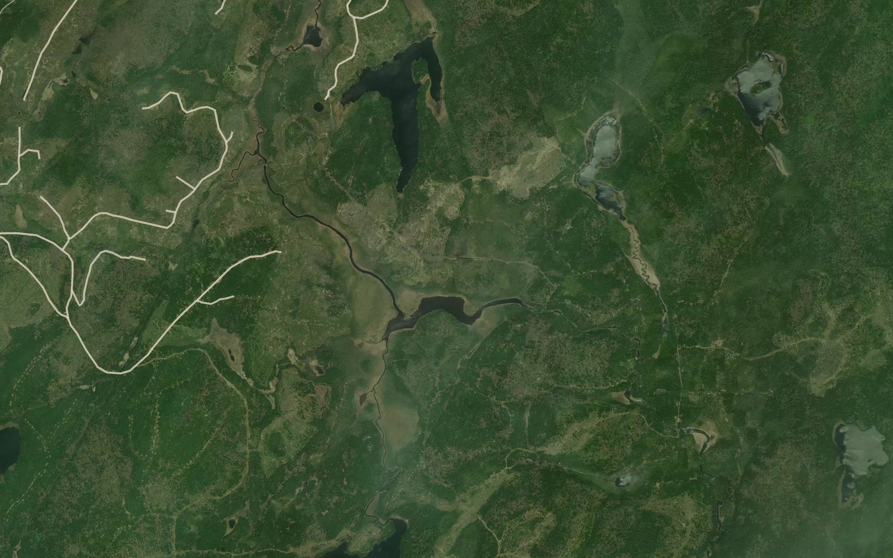 Satellite map of the Timia Creek