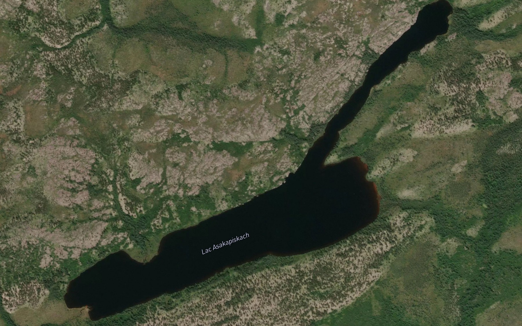 Satellite map of the Lac Asakapiskach