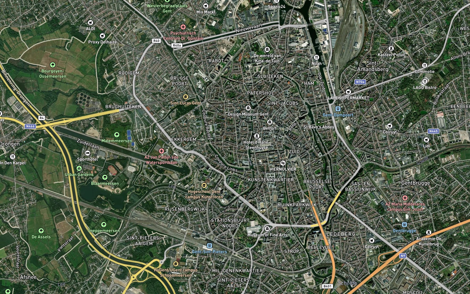 Satellite map of the Kanaal der Visserij