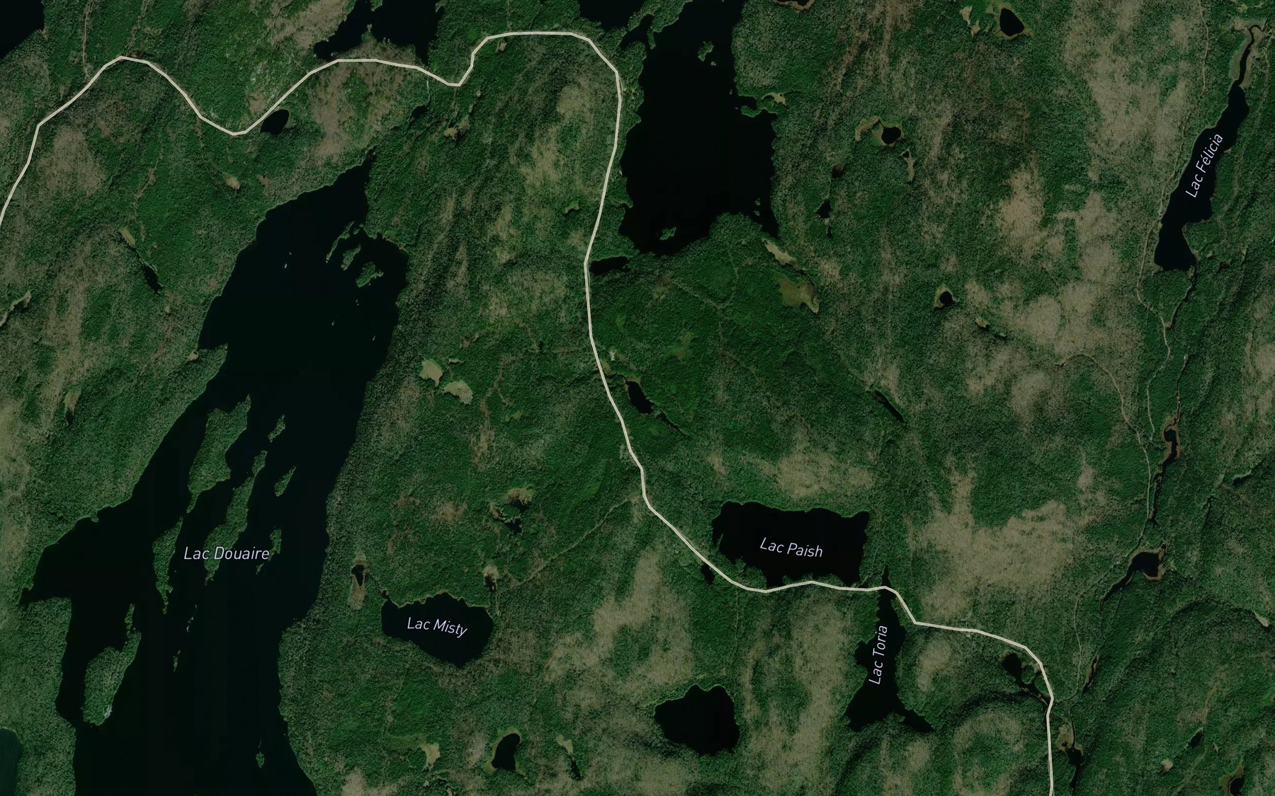 Satellite map of the Lac Poire